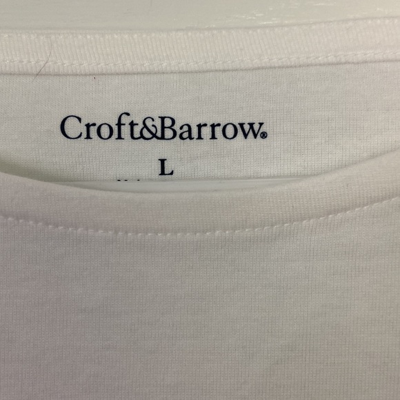 Croft & borrow Pink And White short sleeve Shirt - Picture 3 of 6